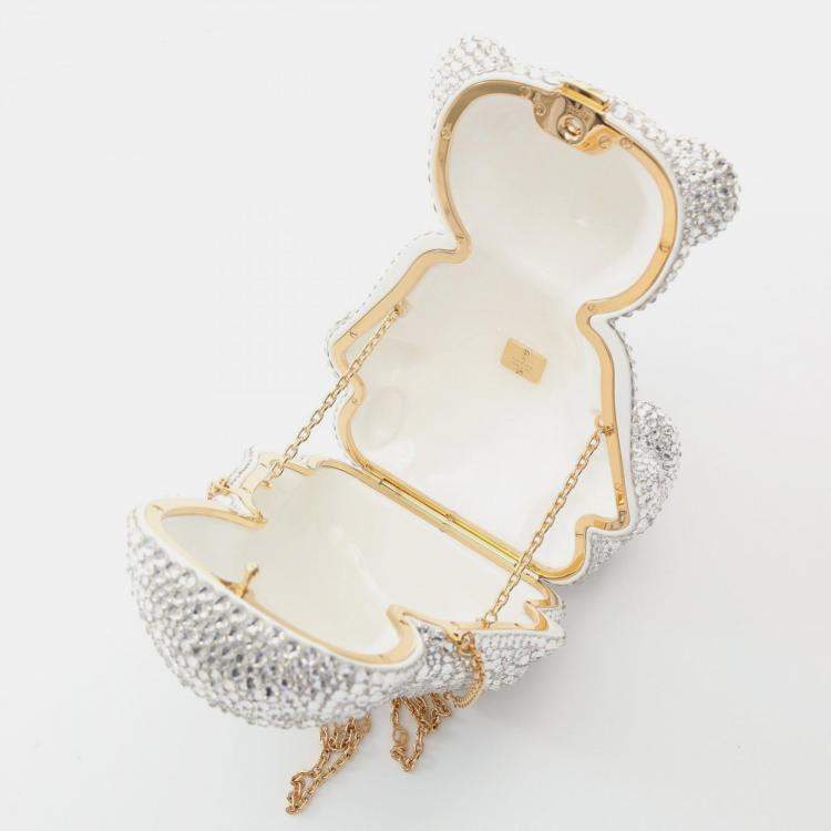 Pre Owned Gucci GG Teddy Bear Swarovski Clear Multicolor Shoulder Bag