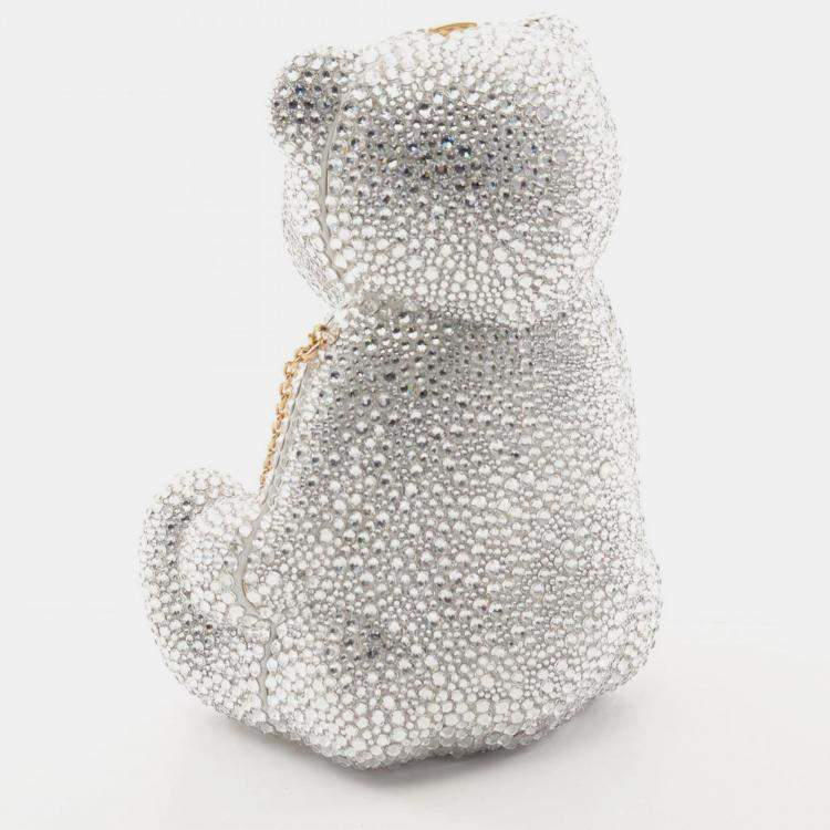 Pre Owned Gucci GG Teddy Bear Swarovski Clear Multicolor Shoulder Bag