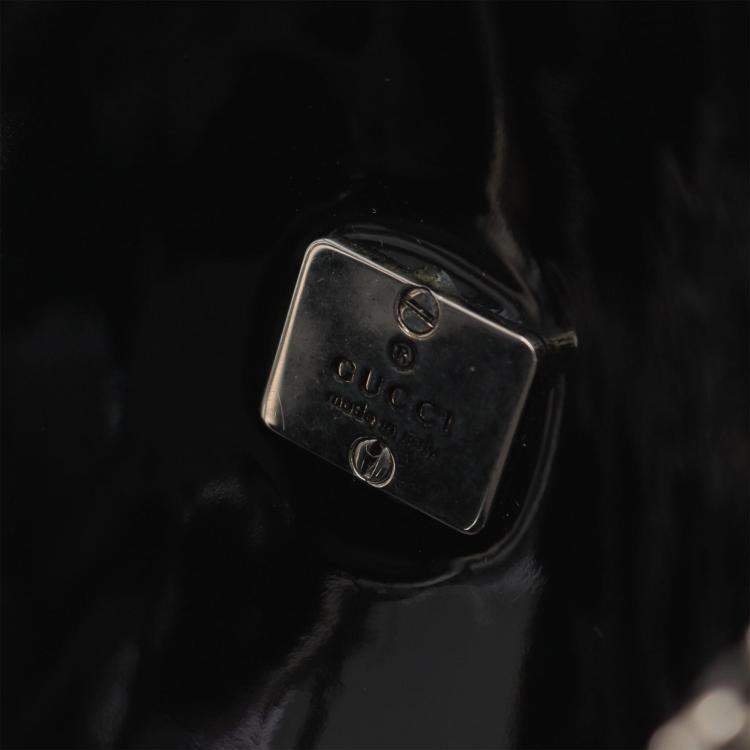 Pre Owned Gucci GG Teddy Bear Swarovski Black Multicolor Shoulder Bag