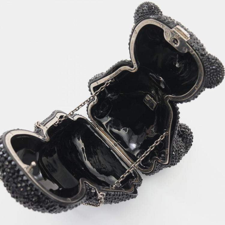 Pre Owned Gucci GG Teddy Bear Swarovski Black Multicolor Shoulder Bag