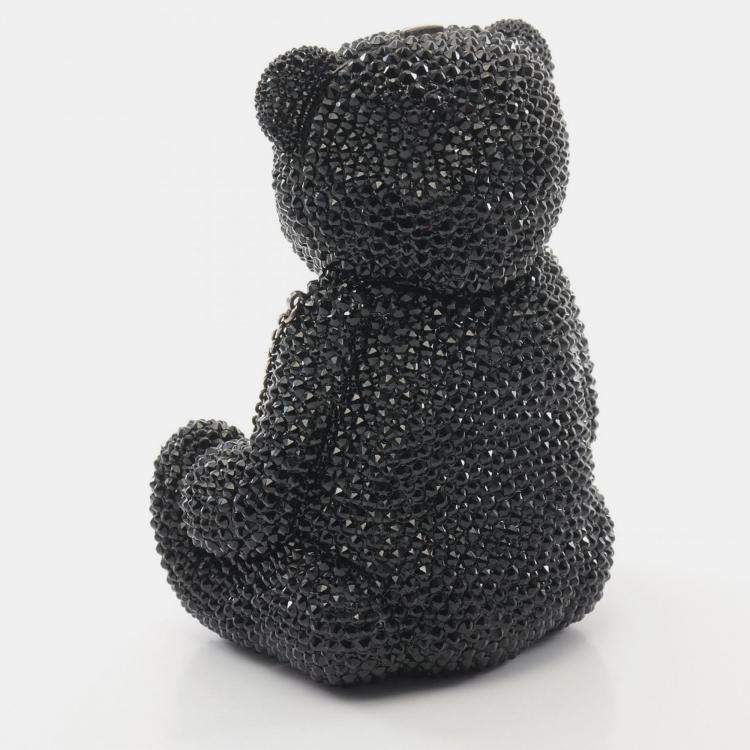 Pre Owned Gucci GG Teddy Bear Swarovski Black Multicolor Shoulder Bag