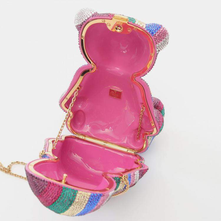 مملوكة مسبقًا Gucci GG Teddy Bear Swarovski Multicolor Shoulder Bag