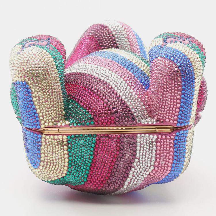 مملوكة مسبقًا Gucci GG Teddy Bear Swarovski Multicolor Shoulder Bag