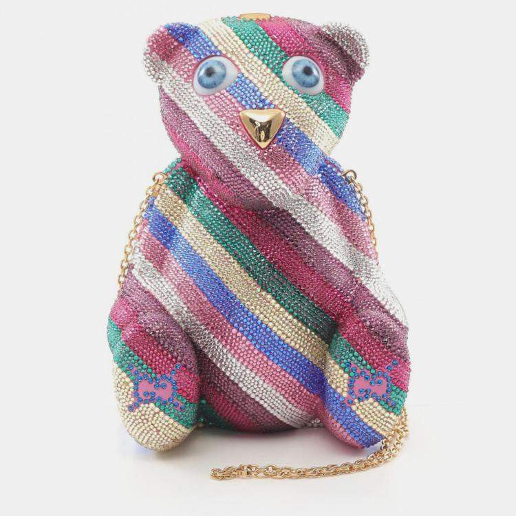 مملوكة مسبقًا Gucci GG Teddy Bear Swarovski Multicolor Shoulder Bag