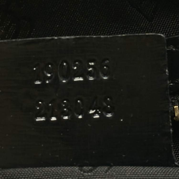 Pre Owned Gucci Black Coated Fabric and Leather Dialux Pop Bamboo Top Handle Bag