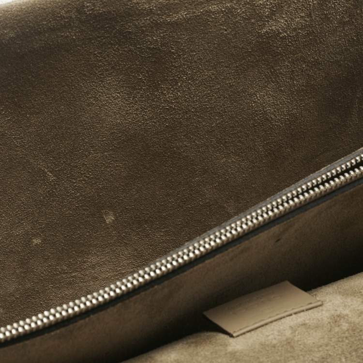 Pre Owned Gucci Beige GG Supreme Canvas and Suede Medium Patchwork Crystal Dionysus Shoulder Bag