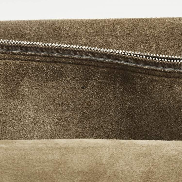 Pre Owned Gucci Beige GG Supreme Canvas and Suede Medium Patchwork Crystal Dionysus Shoulder Bag