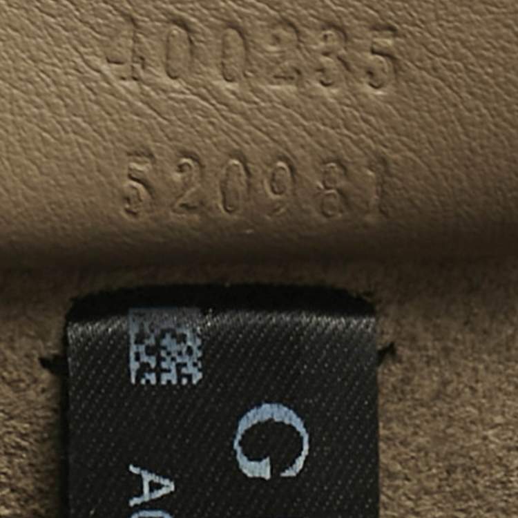 Pre Owned Gucci Beige GG Supreme Canvas and Suede Medium Patchwork Crystal Dionysus Shoulder Bag