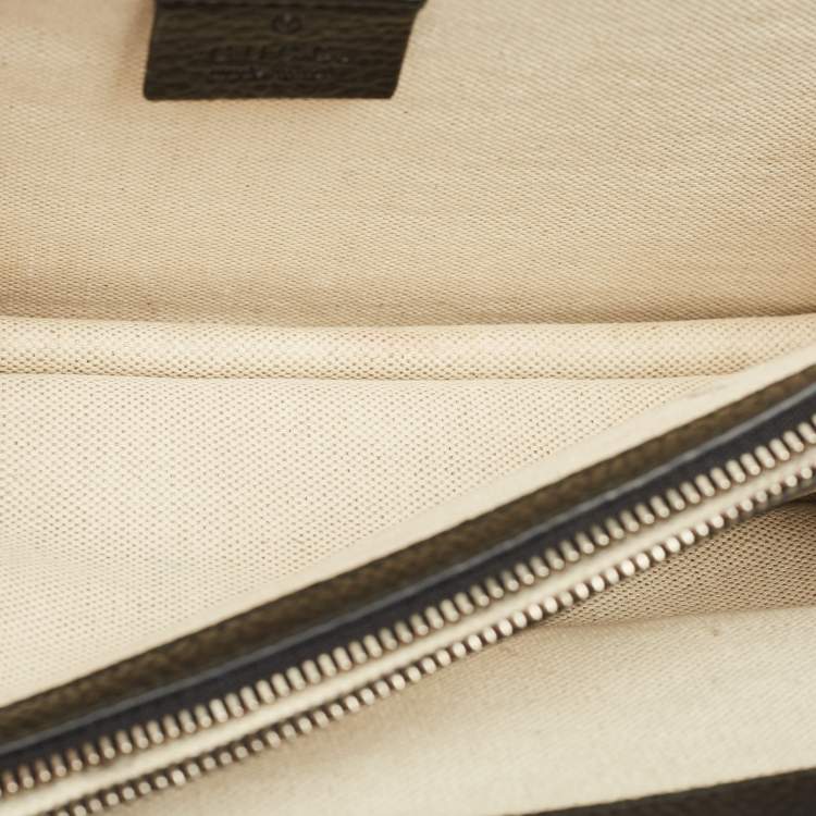 Pre Owned Gucci Black Leather Small Crystal Dionysus Shoulder Bag