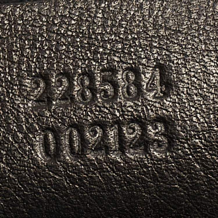 Pre Owned Gucci Black Leather Medium Icon Bit Hobo