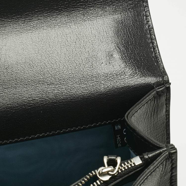 Pre Owned Gucci Black/Gold Leather Medium Guccy Dionysus Shoulder Bag