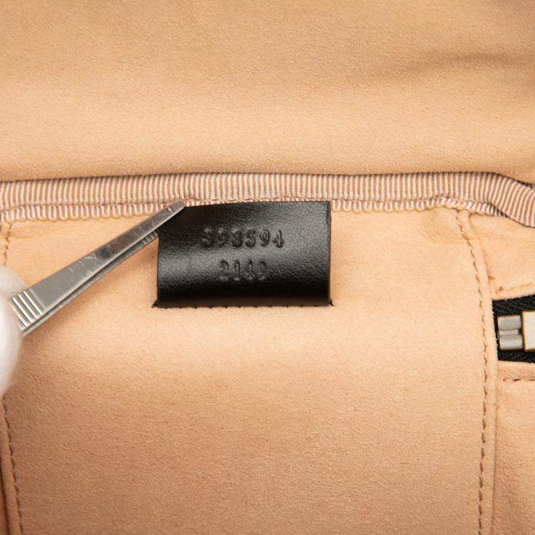 Pre Owned Gucci Black Mini GG Marmont Matelasse Leather Round Backpack