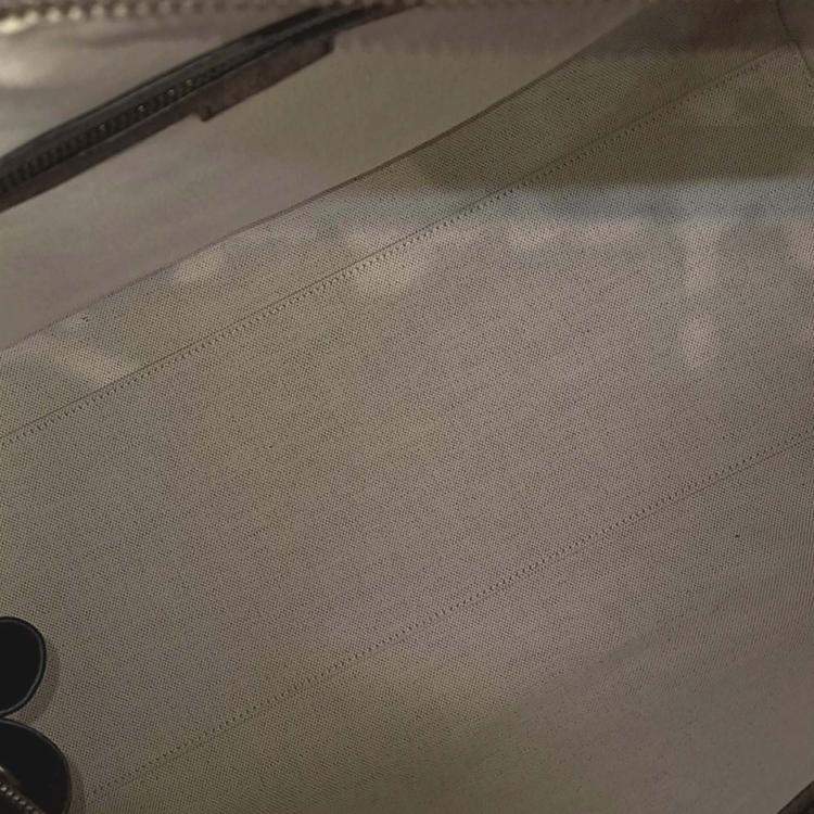 Pre Owned Gucci Beige Coated Canvas Savoy Small Duffel Bag