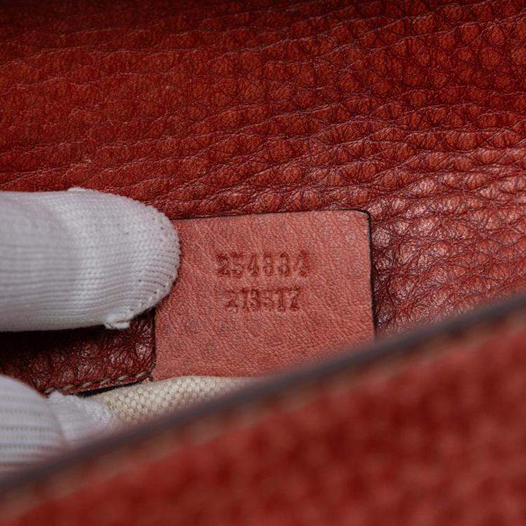 Pre Owned Gucci Brown Medium Leather New Bamboo Satchel