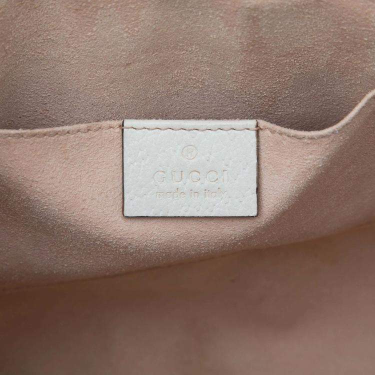 Pre Owned Gucci Small Leather Ophidia Satchel