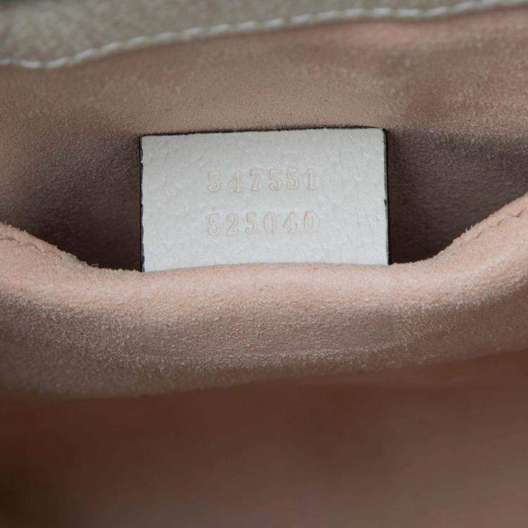 Pre Owned Gucci Small Leather Ophidia Satchel