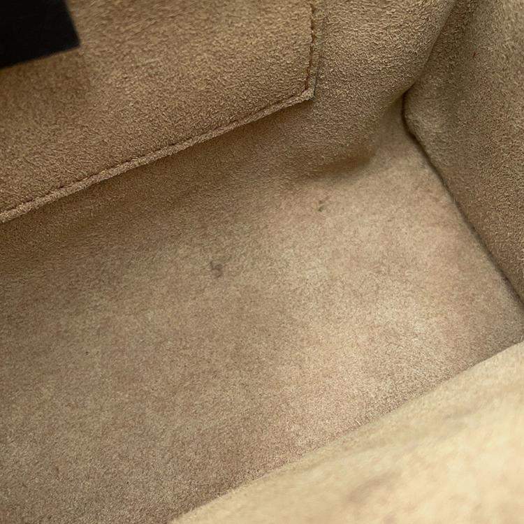 مملوكة مسبقًا Gucci GG Supreme Padlock Chain shoulder Bag Beige/Black Gg Supreme Leather Size Small