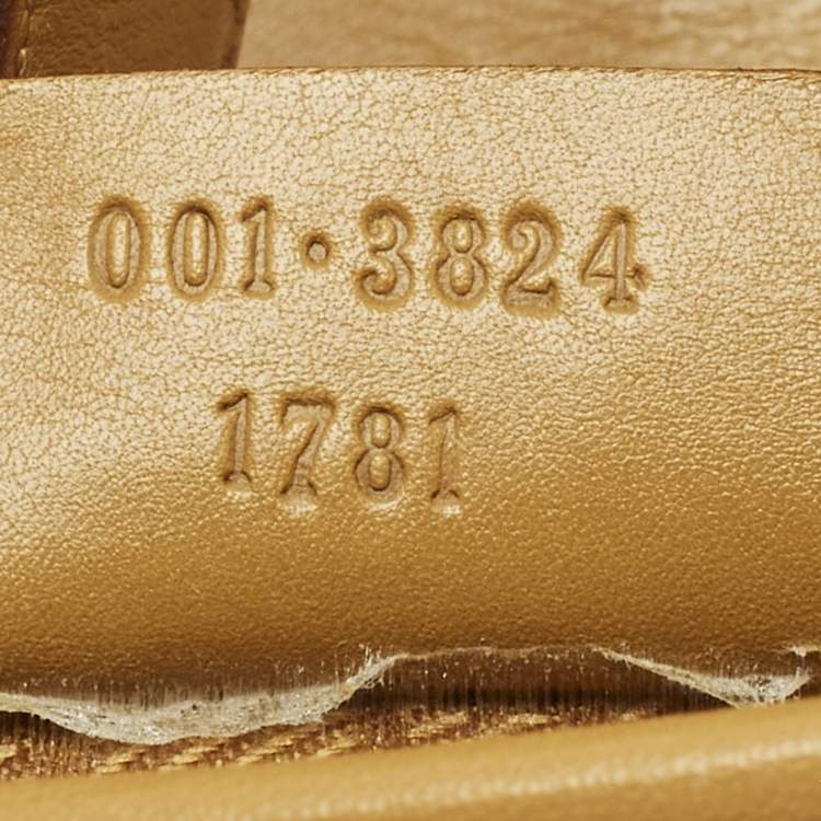 Pre Owned Gucci Jackie O Flap Tan/Orange Leather and Suede Shoulder Bag