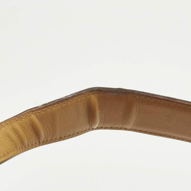 Pre Owned Gucci Jackie O Flap Tan/Orange Leather and Suede Shoulder Bag