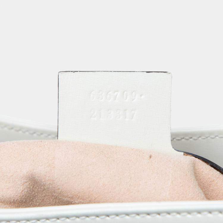 Pre Owned Gucci White Small Calfskin Jackie 1961 Crossbody