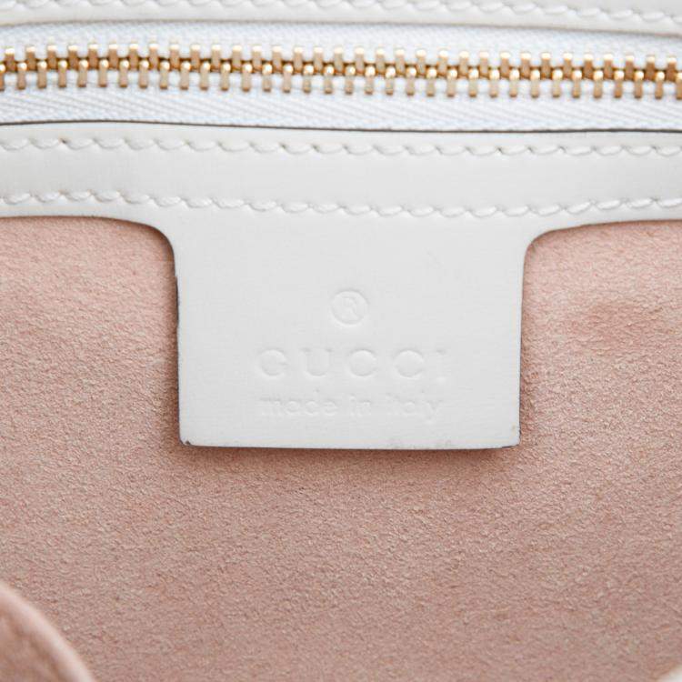 Pre Owned Gucci White Small Calfskin Jackie 1961 Crossbody