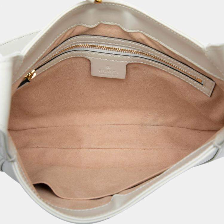 Pre Owned Gucci White Small Calfskin Jackie 1961 Crossbody