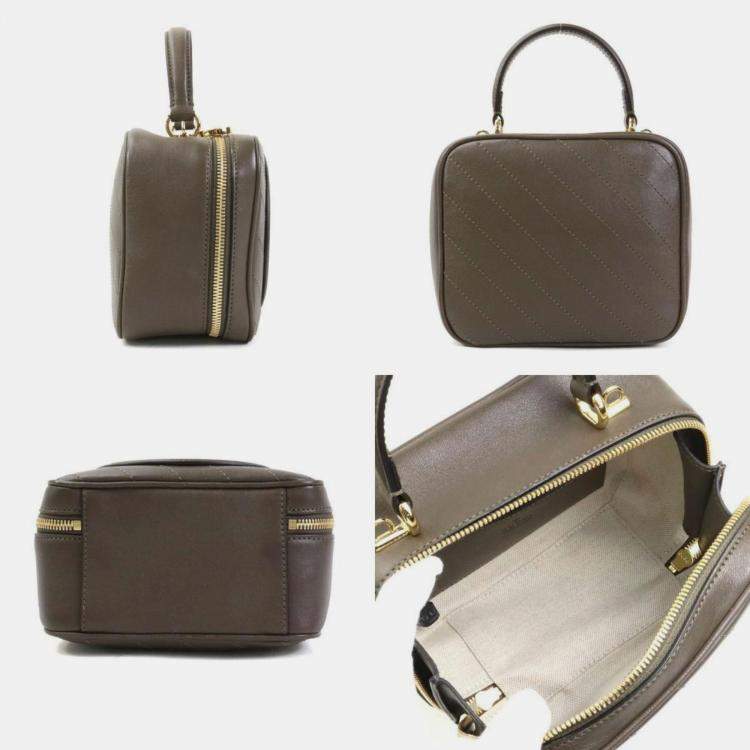 Pre Owned Gucci Shoulder Bag Blondie Khaki Brown