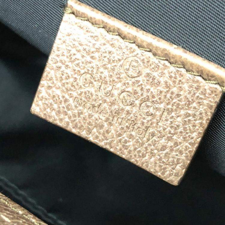 Pre Owned Gucci Backpack In Nylon/Leather Black And White