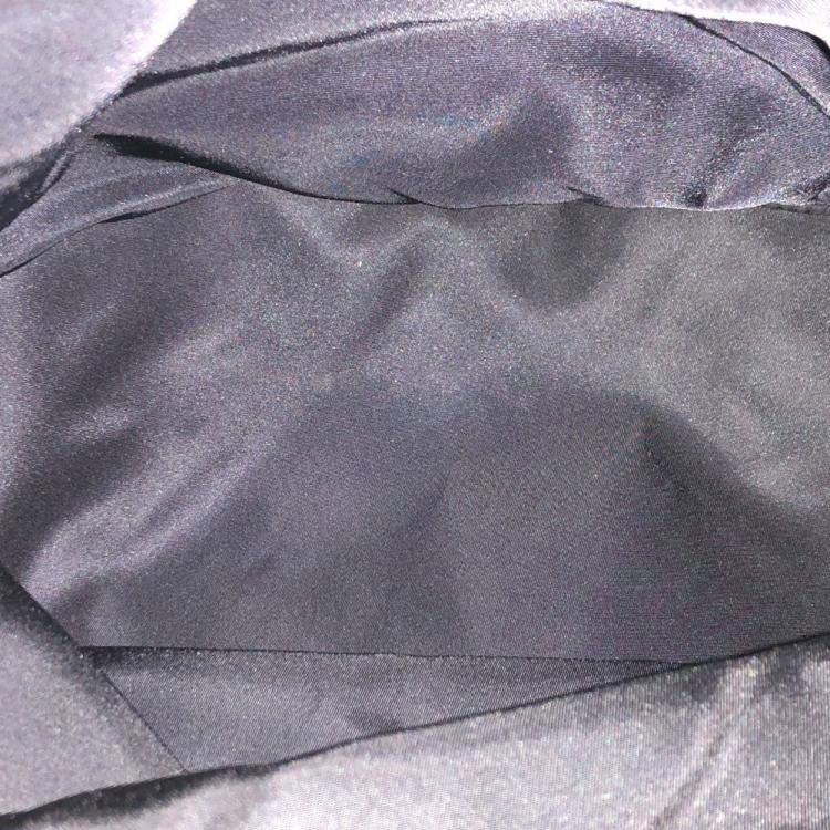 Pre Owned Gucci Backpack In Nylon/Leather Black And White