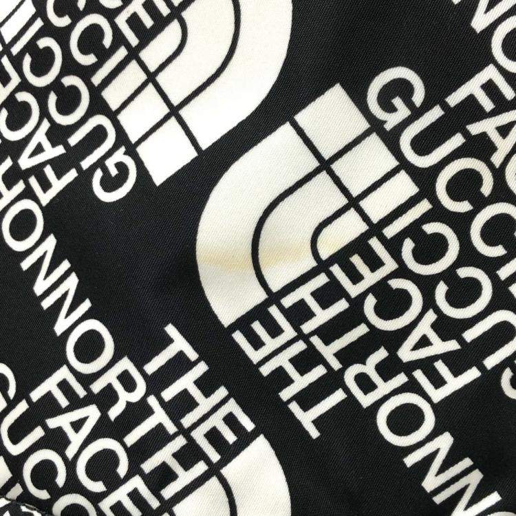 Pre Owned Gucci Backpack In Nylon/Leather Black And White