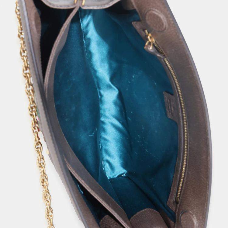 Pre Owned Gucci Beige GG Supreme Web Ophidia GG Small Shoulder Bag