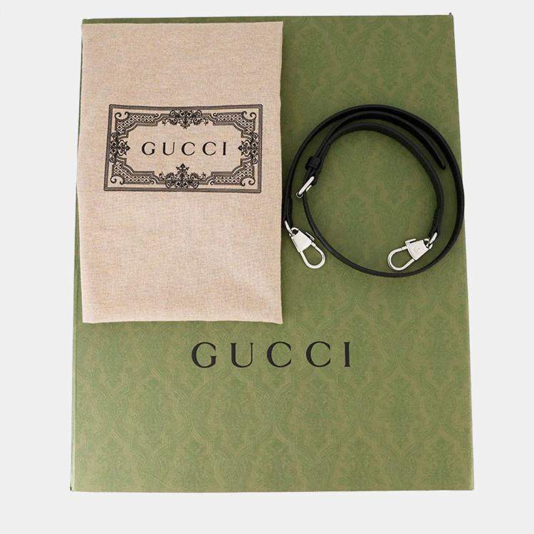 Pre Owned Gucci Embroidery Check 2-Way Tote Bag Multicolor/Beige Canvas Leather Size Small