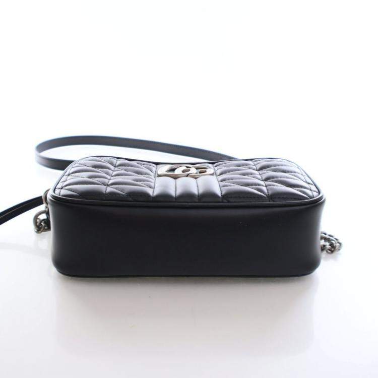 Pre Owned Gucci Small Calfskin Marmot Camera Bag