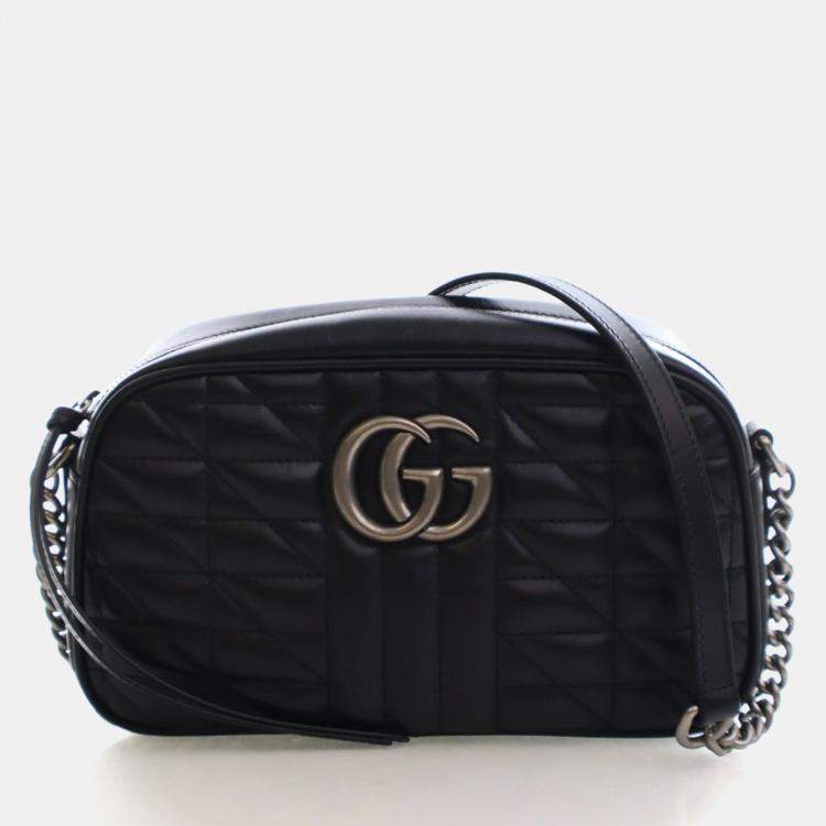 Pre Owned Gucci Small Calfskin Marmot Camera Bag