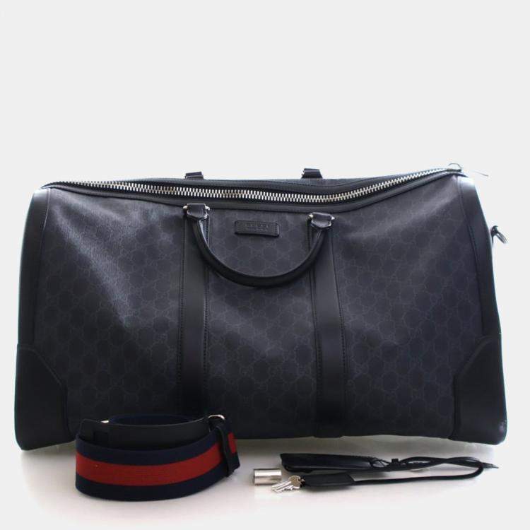 Pre Owned Gucci Large GG Supreme Duffle