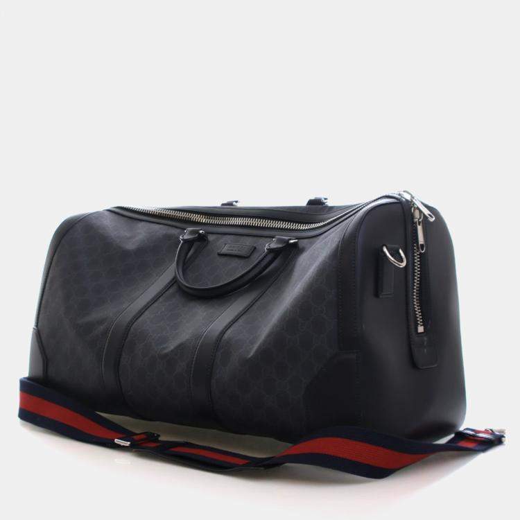 Pre Owned Gucci Large GG Supreme Duffle