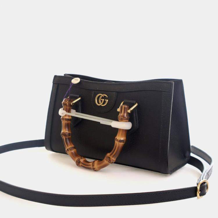 Pre Owned Gucci Small Calfskin Diana Tote Bag