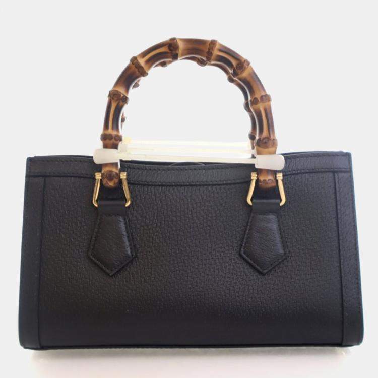Pre Owned Gucci Small Calfskin Diana Tote Bag