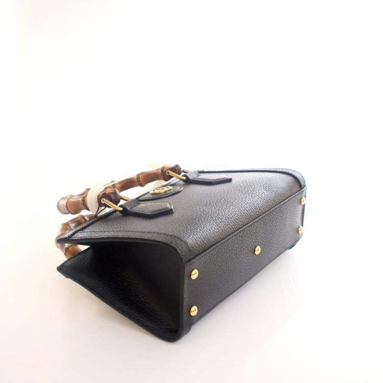 Pre Owned Gucci Small Calfskin Diana Tote Bag