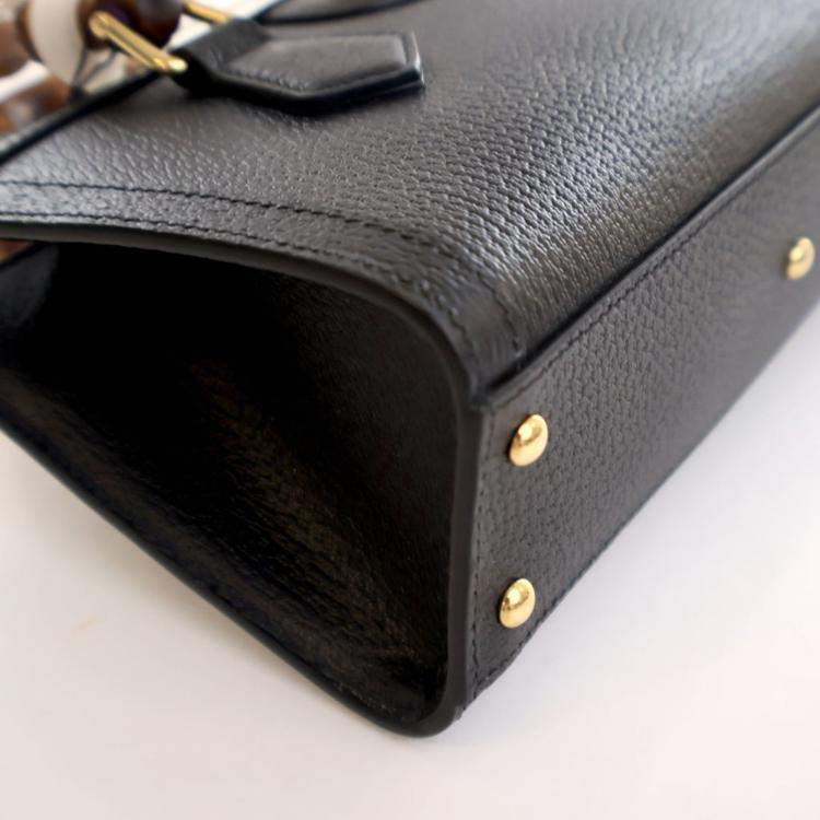 Pre Owned Gucci Small Calfskin Diana Tote Bag