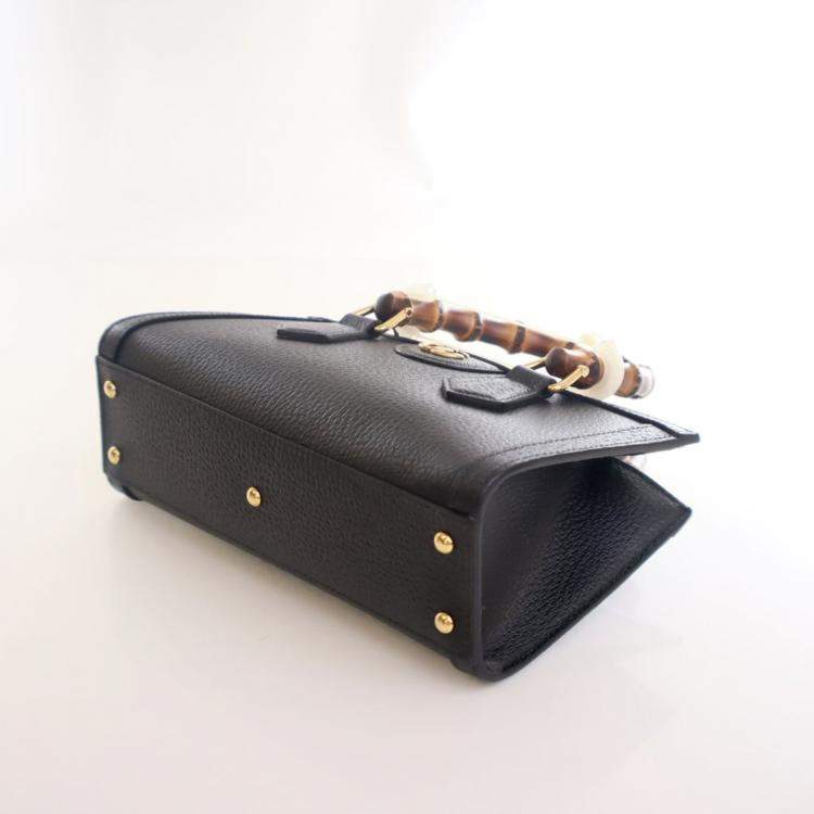 Pre Owned Gucci Small Calfskin Diana Tote Bag