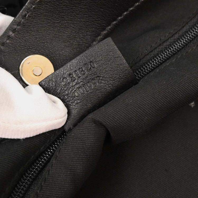 Pre Owned Gucci Black GG Handbag