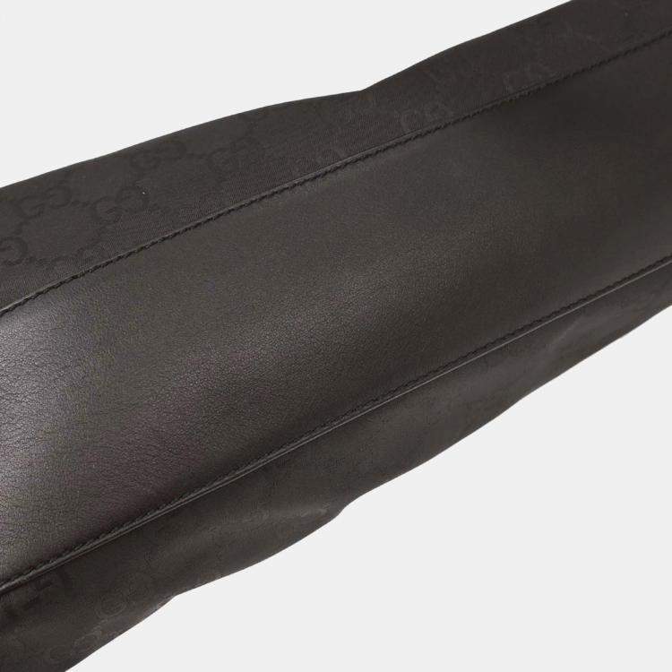 Pre Owned Gucci Black GG Handbag