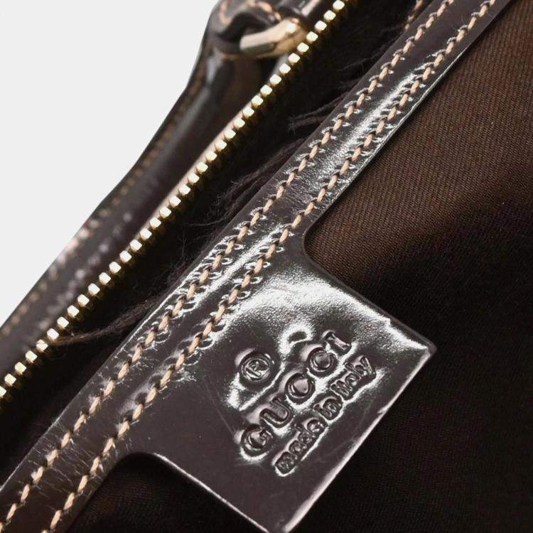 Pre Owned Gucci Beige GG Duffle Handbag