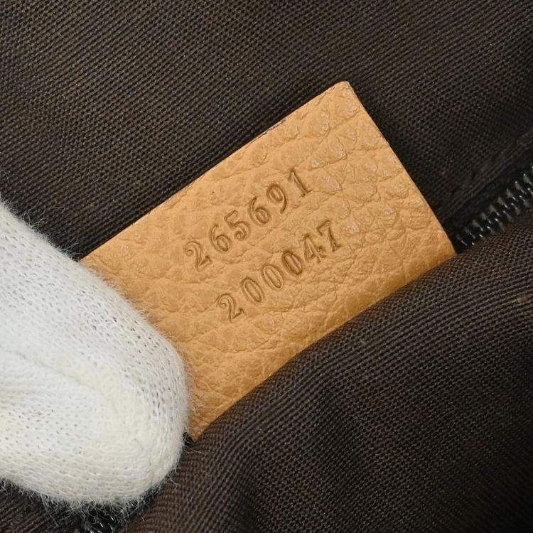 Pre Owned Gucci Brown Abbey D Ring Shoulder Bag