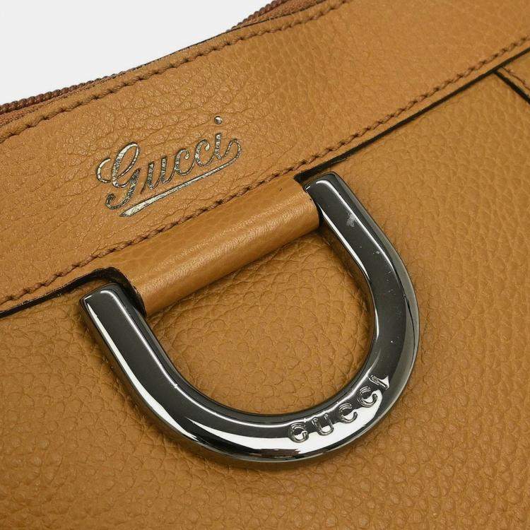 Pre Owned Gucci Brown Abbey D Ring Shoulder Bag