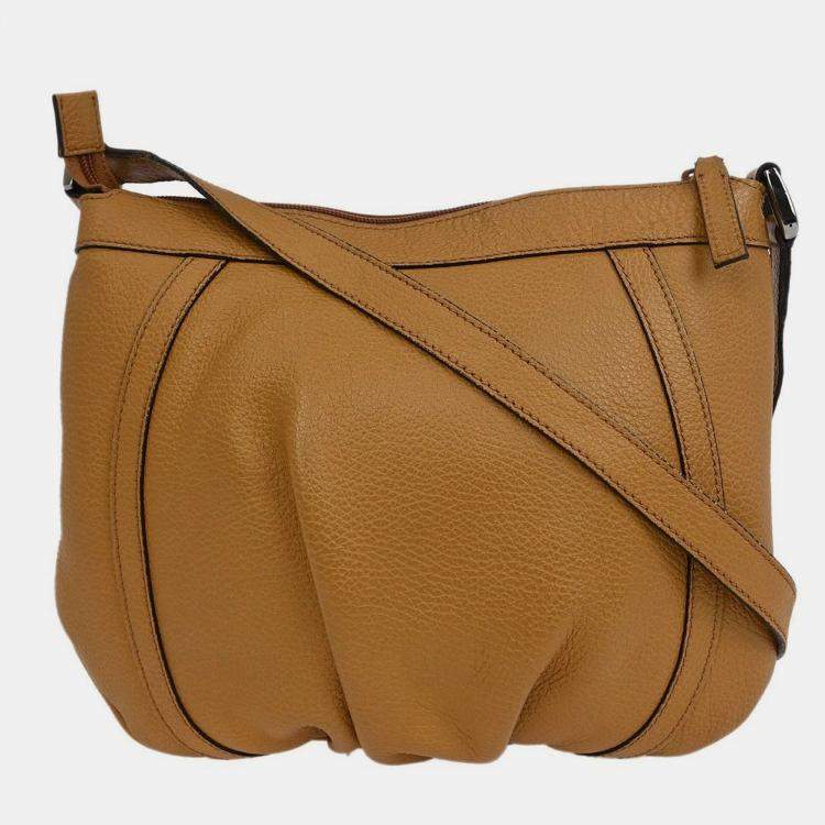 Pre Owned Gucci Brown Abbey D Ring Shoulder Bag