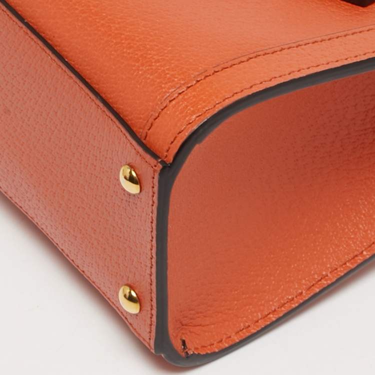 مملوكة مسبقًا Gucci Diana Mini Orange Leather Tote