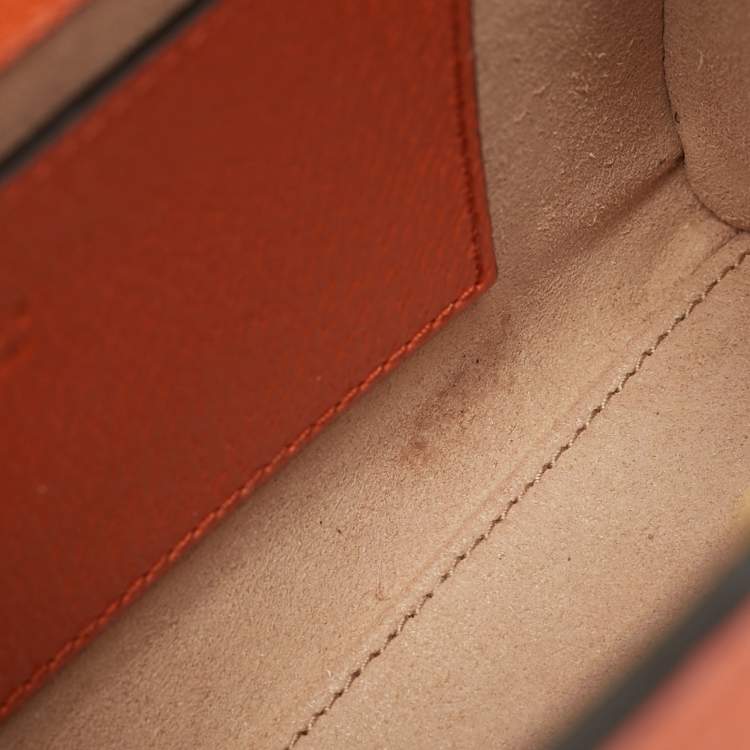 مملوكة مسبقًا Gucci Diana Mini Orange Leather Tote