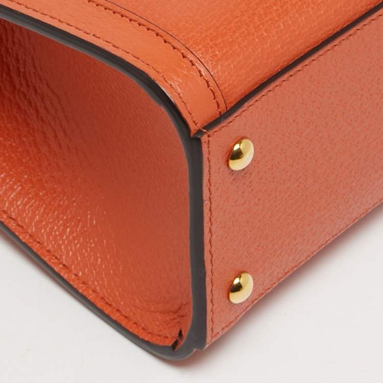 مملوكة مسبقًا Gucci Diana Mini Orange Leather Tote